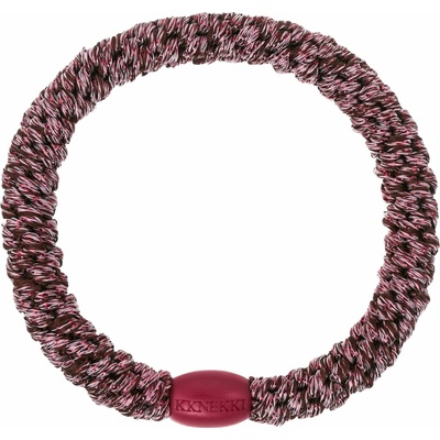 KKNEKKI Gumička do vlasů Kknekki Rosewood Glitter, fialová barva, textil – Zboží Dáma