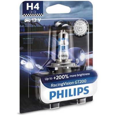 Крушкa Philips H4 60 / 55W 12V RACING VISION GT200 1бр (12342RGTB1)