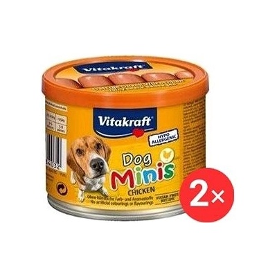 Vitakraft Dog pochúťka Snack Minis Chicken párky 2 ×120 g
