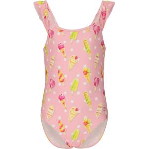 ZIG ZAG Детски бански костюм ZIG ZAG Kid's Carly Swimsuit - Ice cream - размер 140 (EU) (750-2633-0215)