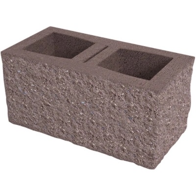 DITON Okrasná tvárnice čtyřstranná E 400x200x190 mm hnědá