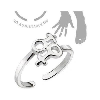 Šperky4U prsten na nohu se symbolem ženy PNB1026