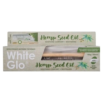 White Glo Hemp Seed Oil Zubná pasta 150 g
