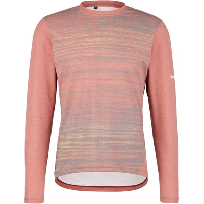 Shimano Фланелка с дълъг ръкав за колоездене Shimano Spazio Long Sleeves Jersey Printed Cycling jersey - Brown (056-3707-0311)