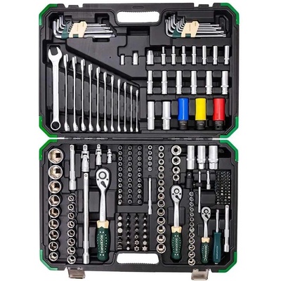 Rockforce Гедоре 222 части, 1/4", 3/8", 1/2", RockForce RF-42222-5 (RF-42222-5)