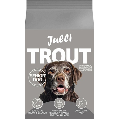 Julli Dog Grain Free Senior rich in fresh Trout & Potato 6 kg