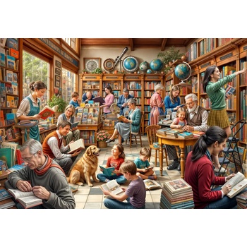 Bluebird Puzzle - Puzzle Bookstore - 1 000 piese