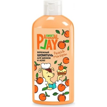 Image 1 of Екопром Animal Play Sweet Shampoo Peach Marzipan за малки кученца и котенца, 300 мл - Русия, AP05-00960