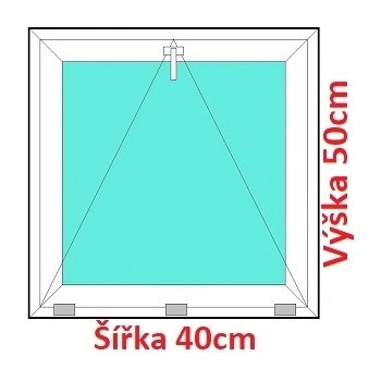Soft Plastové okno 40x50 cm, sklopné