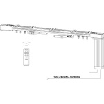 Raex MD MP 46 -0.8Nm - Комплект електрически корниз с дистанционно и релса