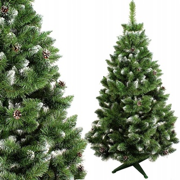 Divio Umělá vánoční borovice s šiškami diamant 100 cm