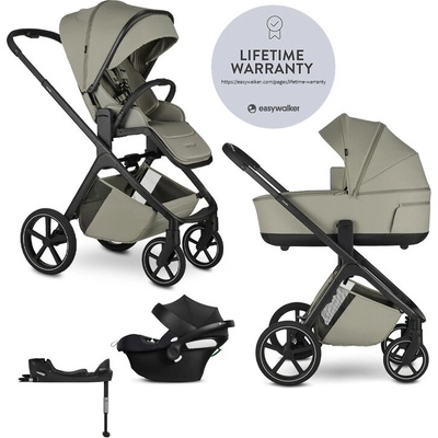 EASYWALKER kombinovaný Zoey Sage Green + CYBEX Aton B2 i-Size + základna 2025