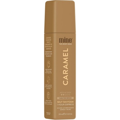 Minetan Samoopalovací pěna se zlatavým efektem Caramel (Self Tan Foam) 200 ml