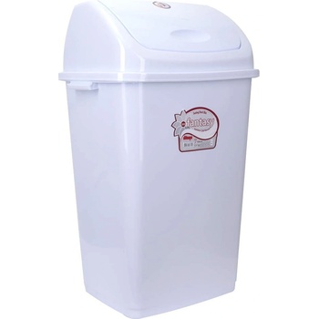 Image 1 of Dünya Plastik 50 л бяло кошче за боклук Dunya модел Fantasy (09705)