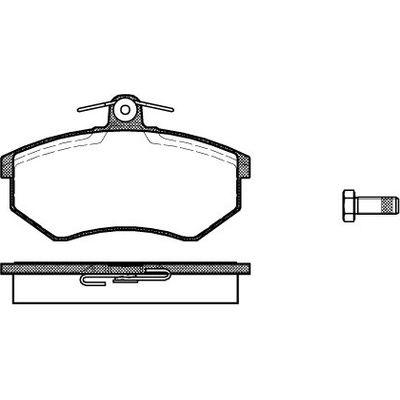 Sada brzdových platničiek kotúčovej brzdy REMSA 0134.00