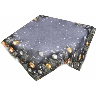 Forbyt Vánoční ubrus Jehličí a baňky CYH5918C 85x85 cm – Zboží Dáma