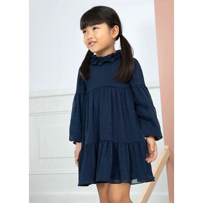 Abel & Lula Рокля воал в тъмно синьо Abel&Lula