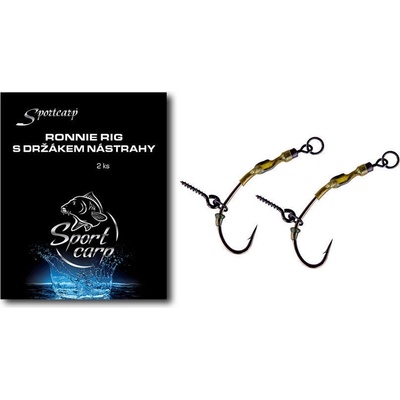 Sportcarp náväzce Ronnie Rig s držiakom nástrahy veľ.4 2ks