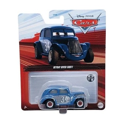 Mattel Mattel Výběr vozidel Závodní styl | Disney Cars | The Cast Car | Typ:Heyday River Scott 1:55