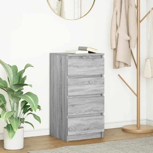 vidaXL Бюфет сив сонома 37, 5x35x76 см инженерно дърво (861756)