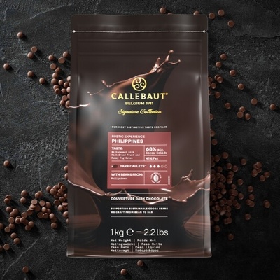 Callebaut Barry Belgium Rustic Filipíny Origin hořká 68% 1 kg