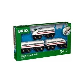 BRIO World Schnellzug mit Sound (weiß/schwarz, 3teilig)