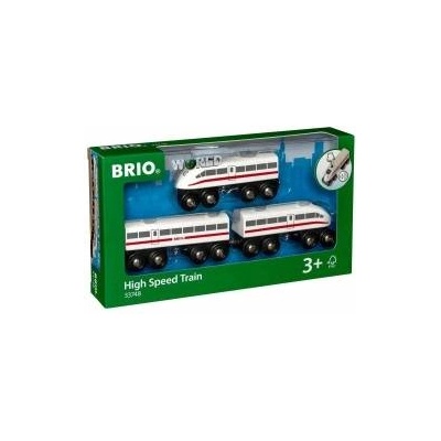 BRIO World Schnellzug mit Sound (weiß/schwarz, 3teilig)