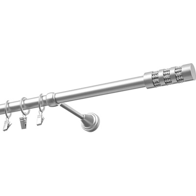 Garnyze-levne Garnýže Cilinder krystal jednořadá satyna 19 mm 120 cm