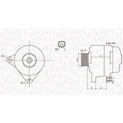 Alternátor MAGNETI MARELLI 063731959010