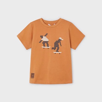 Image 1 of MAYORAL Тениска къс ръкав hd принт охра за мини момче Mayoral