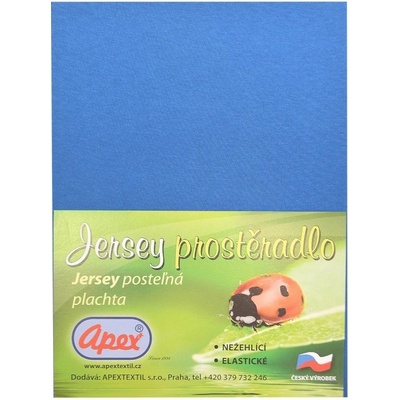 Apex jersey prostěradlo Tmavě modré 90x200