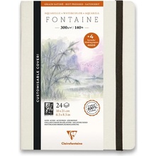 Clairefontaine Akvarelový album Fontaine Hot Pressed 21 x 16 cm 24 listov 300 g