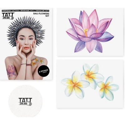 Tetovačky pre ženy Bali kvety TATTonMe sada