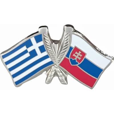 Odznak dvojvlajkový Slovensko-Grécko