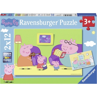 Ravensburger 075966 Prasiatko Peppa 2x12 dielov
