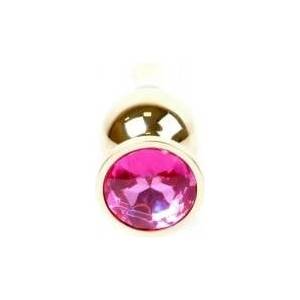  Steel anal plug zloty metal crystal 9cm