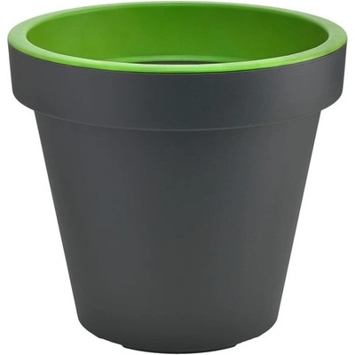 Gardenico Sivo-zelený kvetináč Metro Twist, 29,5 cm