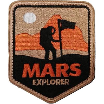 EA nášivka MARS EXPLORER béžová 7x8,5cm