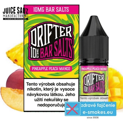Juice Sauz Drifter Bar Salts Pineapple Peach Mango 10 ml 10 mg