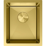 Mexen Trixo стоманена кухненска мивка с 1 отделение 370 x 440 mm, златна - 6412371000-55 (6412371000-55) Мивка за вграждане