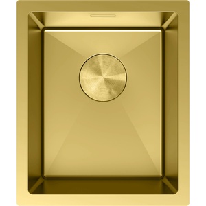 Mexen Trixo стоманена кухненска мивка с 1 отделение 370 x 440 mm, златна - 6412371000-55 (6412371000-55) Мивка за вграждане