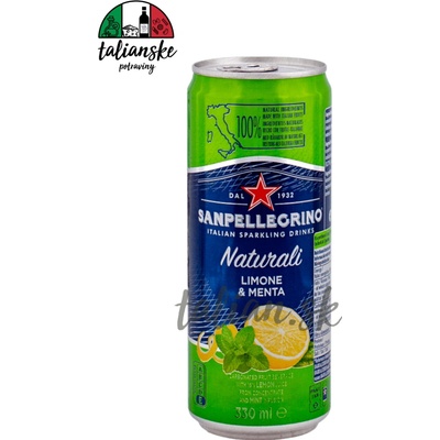 San Pellegrino Limone menta plech 330 ml