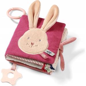 BabyOno Мека сензорна книжка Babyono - Rabbit Karo, 15 x 15 cm (5901435418383)