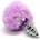 Alive Metal Anal Fluffly Twist Plug S Purple
