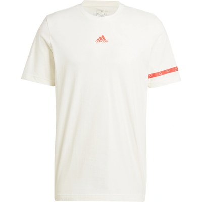adidas pánske tričko IS2870 béžové