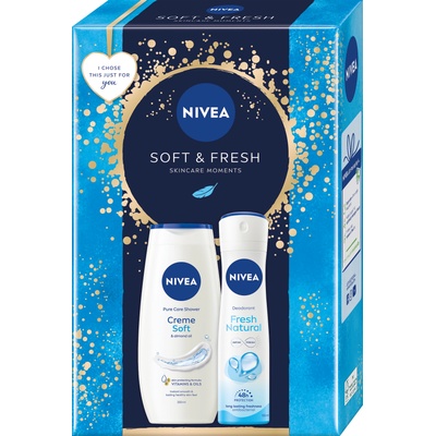 Nivea КОМПЛЕКТ NIVEA Personal Care Soft & Fresh Душ гел дамски 250ml