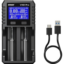 Xtar VX2 Pro, Univerzálna 2 šachtová nabíjačka, pre Li-ion/ NiMH AA/ AAA