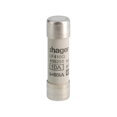 HAGER Pojistka LF410G10A PV14 gG 690V LF410G válcová (balení 10ks) LF410G