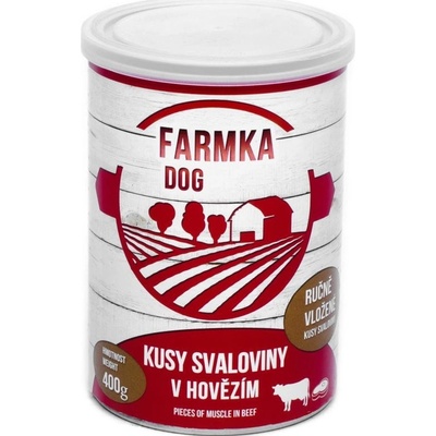 Sokol Falco Farmka Dog kusy svaloviny v hovädzom 400 g