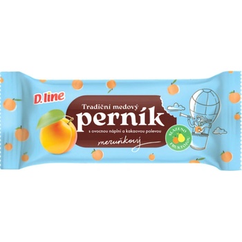 Dialine Medový perník s ovocnou náplní a tmavou polevou 60 g